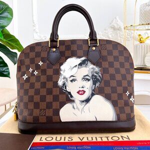 Authentic LV alma PM Damier ebene satchel B0959